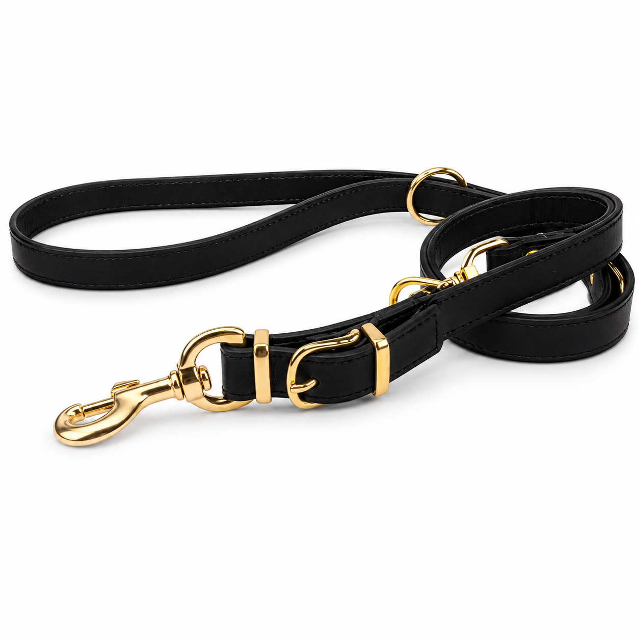 Smycz Regulowana Exclusive Gold - Mosiądz